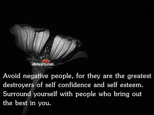 avoid negative people