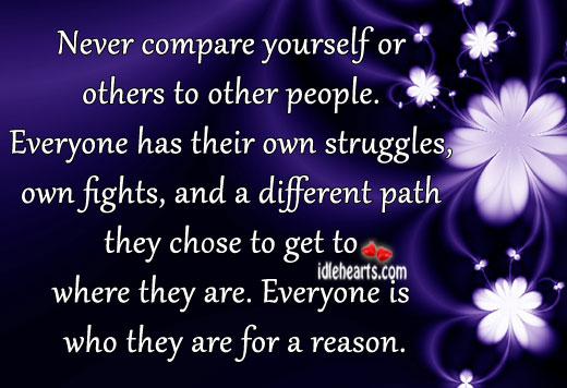 Quotes About Comparing Yourself To Others. QuotesGram