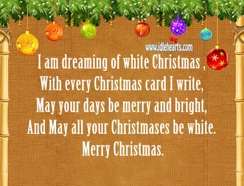 May your days be merry and bright… Happy christmas. Christmas Quotes Image
