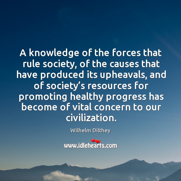 A knowledge of the forces that rule society, of the causes that have produced its upheavals Progress Quotes Image