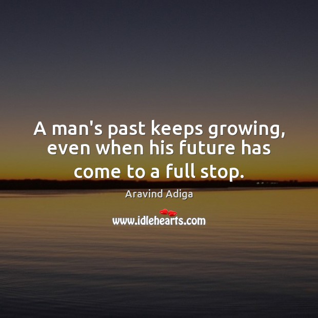 A man’s past keeps growing, even when his future has come to a full stop. Image