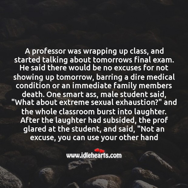 A professor was wrapping up class Image