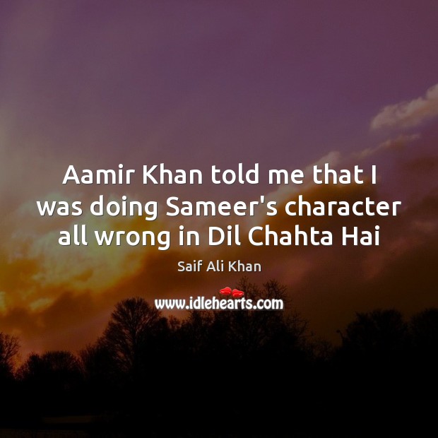 Aamir Khan told me that I was doing Sameer’s character all wrong in Dil Chahta Hai Image