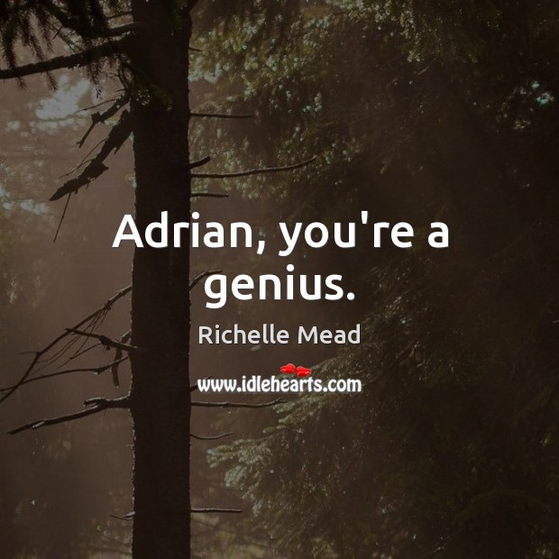 Adrian, you’re a genius. Image