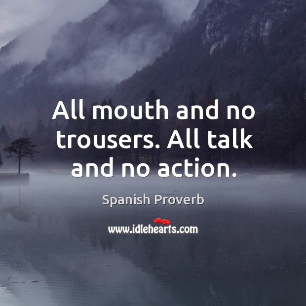All talk and no trousers inscription idiom in vector outline posters for  the wall  posters typographic trendy motto  myloviewcom