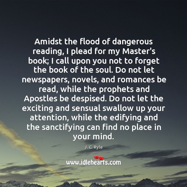 Amidst the flood of dangerous reading, I plead for my Master’s book; Image