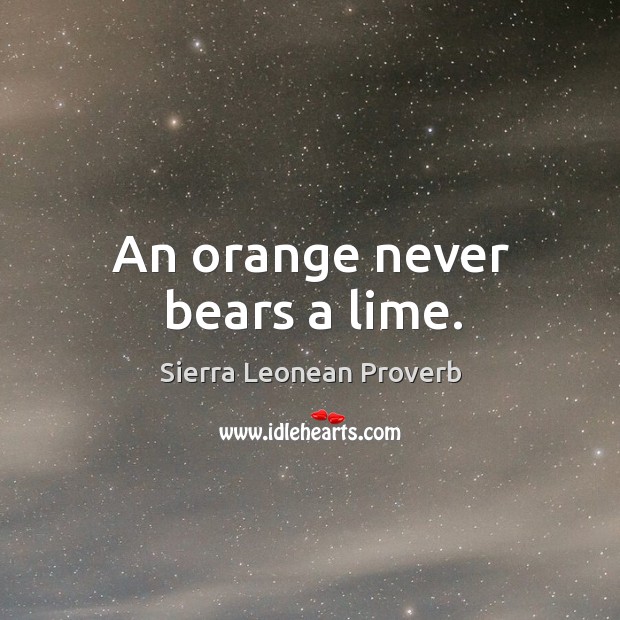 Sierra Leonean Proverbs
