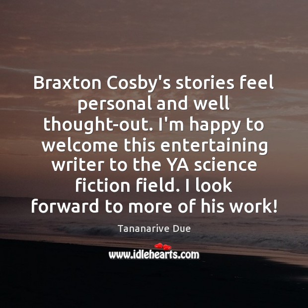 Braxton Cosby’s stories feel personal and well thought-out. I’m happy to welcome Image