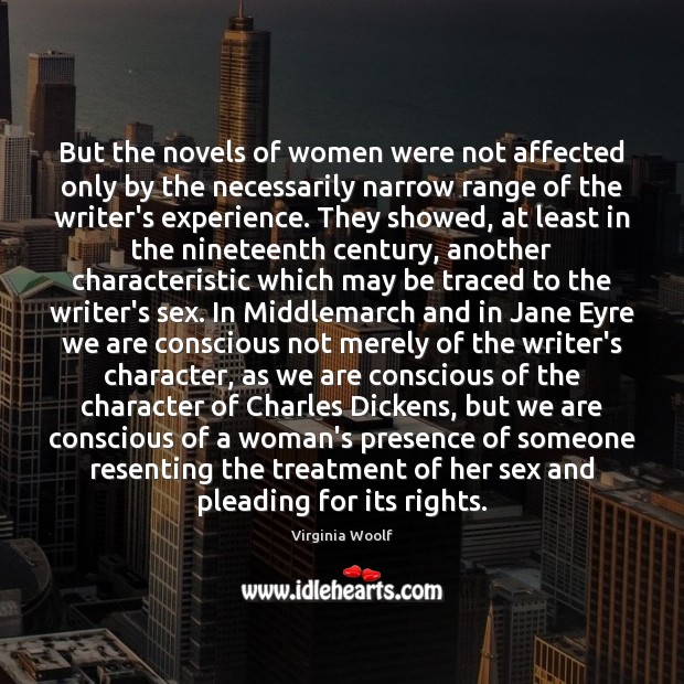 But the novels of women were not affected only by the necessarily Image