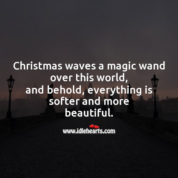 Christmas waves a magic Christmas Quotes Image