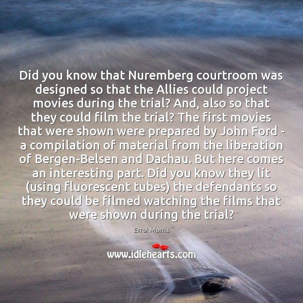 Did you know that Nuremberg courtroom was designed so that the Allies Image