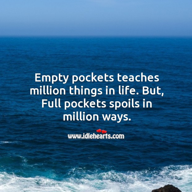 empty pockets quotes