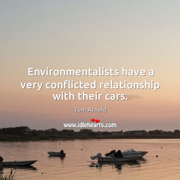 Environmentalists have a very conflicted relationship with their cars. Image