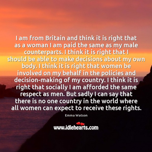 I am from Britain and think it is right that as a Respect Quotes Image