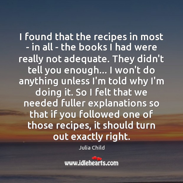 I found that the recipes in most – in all – the Picture Quotes Image