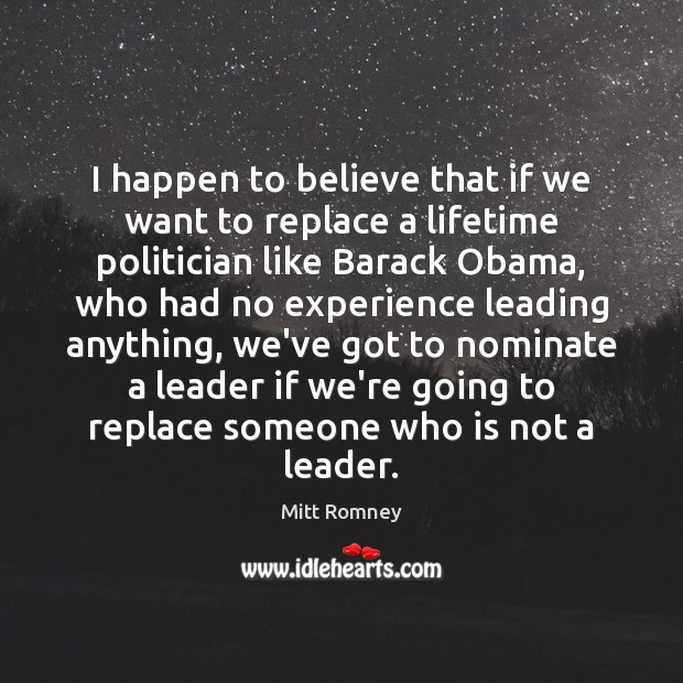 I happen to believe that if we want to replace a lifetime Image