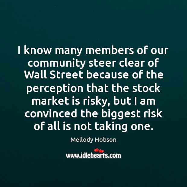 I know many members of our community steer clear of Wall Street Image