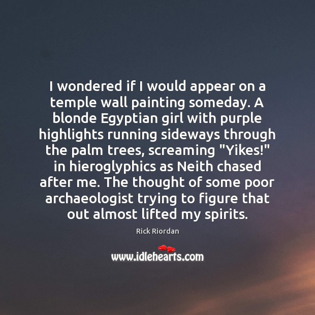 I wondered if I would appear on a temple wall painting someday. Image