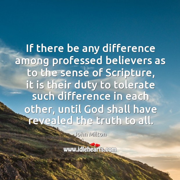 If there be any difference among professed believers as to the sense Image