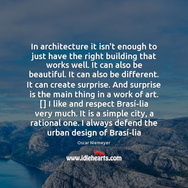 In architecture it isn’t enough to just have the right building that Respect Quotes Image