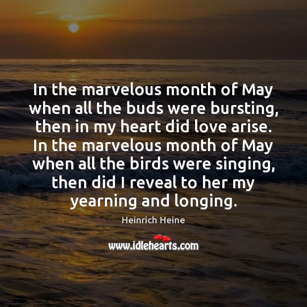 In the marvelous month of May when all the buds were bursting, Image