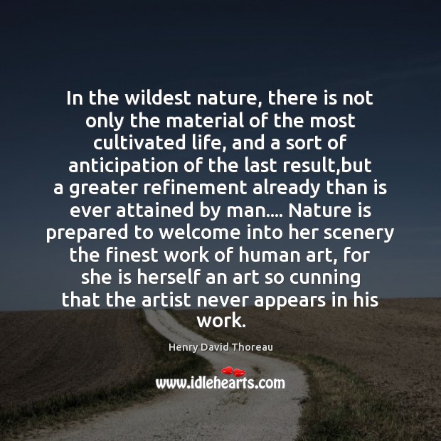 In the wildest nature, there is not only the material of the Nature Quotes Image