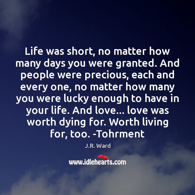 a life is a life no matter how small