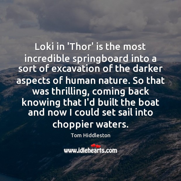 Loki in ‘Thor’ is the most incredible springboard into a sort of Image