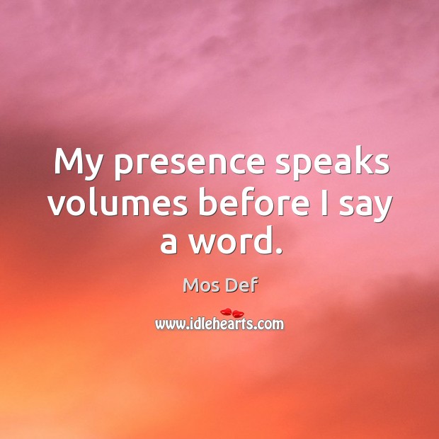 another word for presence