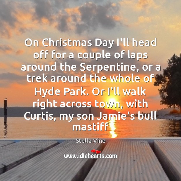 On Christmas Day I’ll head off for a couple of laps around Christmas Quotes Image