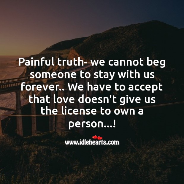 Painful truth Accept Quotes Image