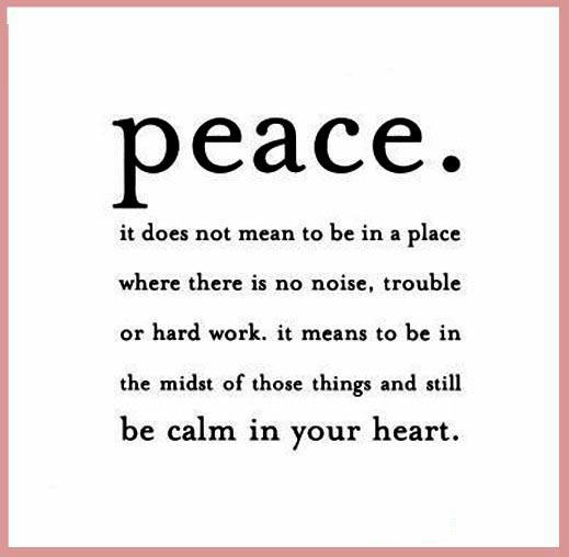 Peace… The calm in the heart - IdleHearts