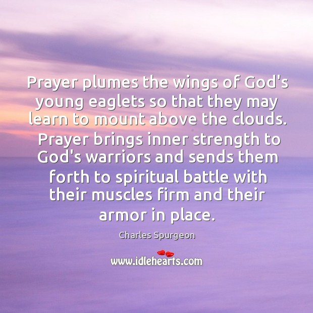 Prayer plumes the wings of God’s young eaglets so that they may Image