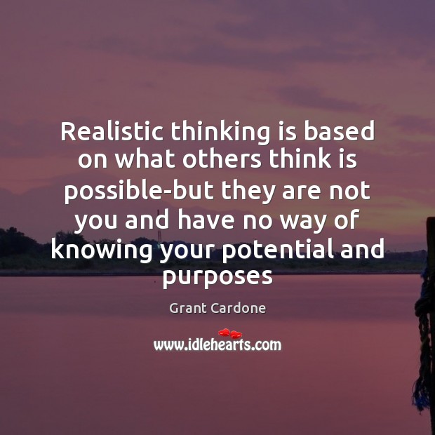 realistic thinking