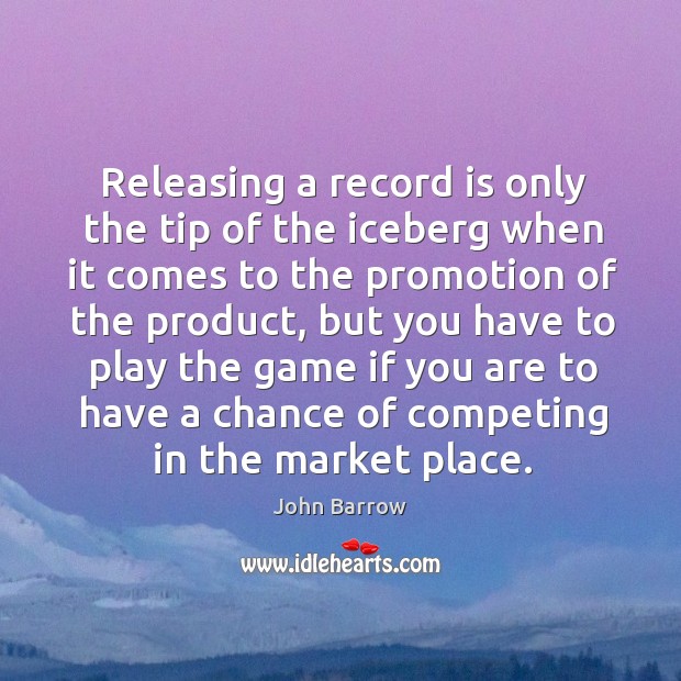 Releasing a record is only the tip of the iceberg when it comes to the promotion of the product Image