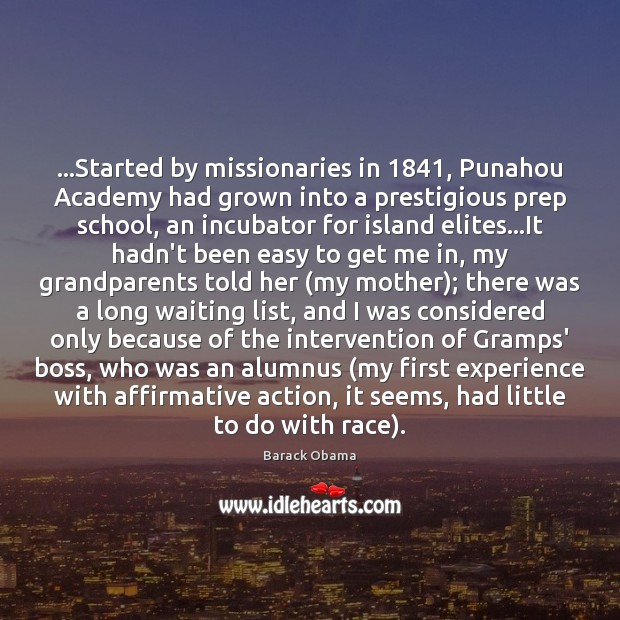 …Started by missionaries in 1841, Punahou Academy had grown into a prestigious prep Image