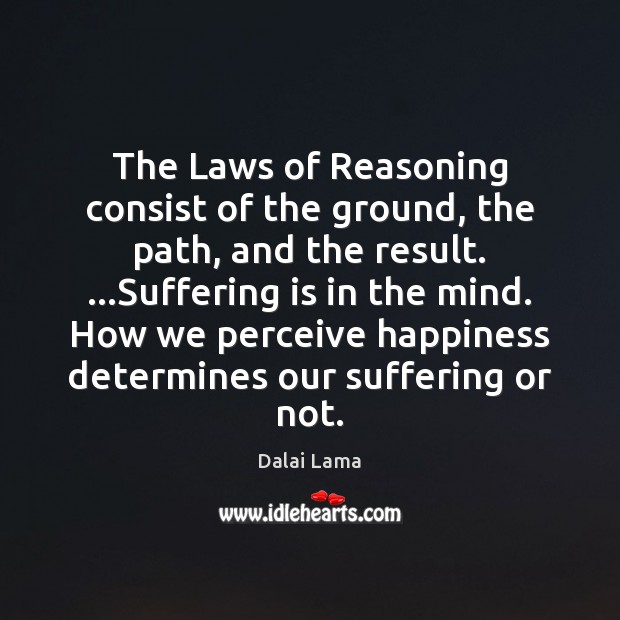 The Laws of Reasoning consist of the ground, the path, and the Image