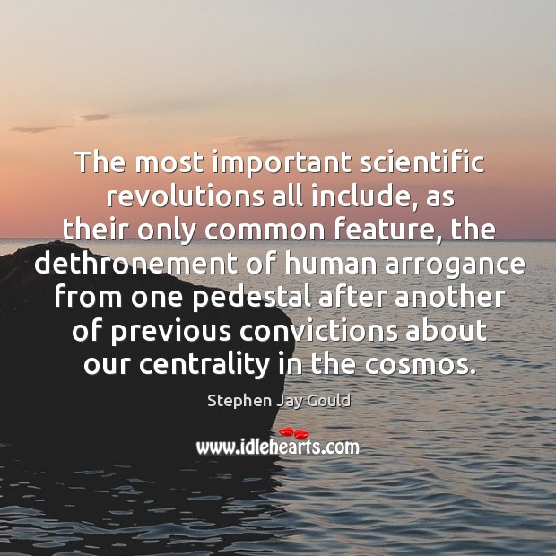 The most important scientific revolutions all include Stephen Jay Gould Picture Quote