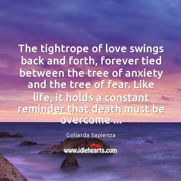 The tightrope of love swings back and forth, forever tied between the Image