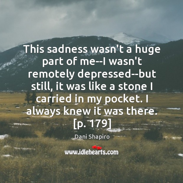 This sadness wasn’t a huge part of me–I wasn’t remotely depressed–but still, Image