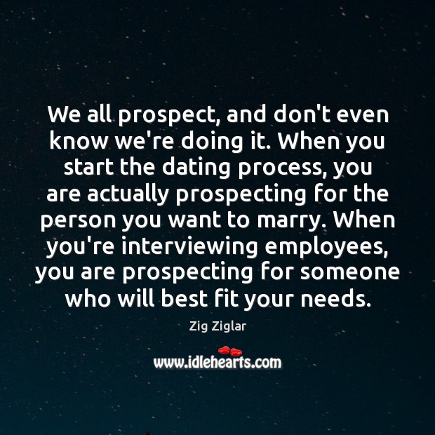 We all prospect, and don’t even know we’re doing it. When you Zig Ziglar Picture Quote