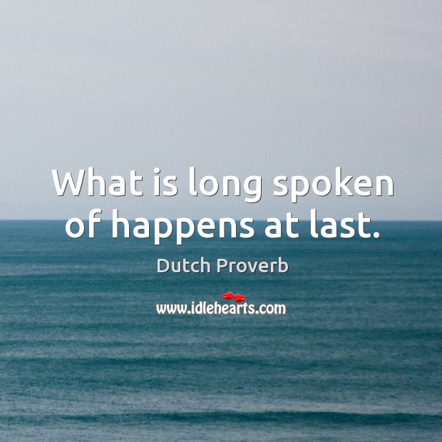 Dutch Proverbs