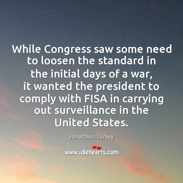 While Congress saw some need to loosen the standard in the initial Image