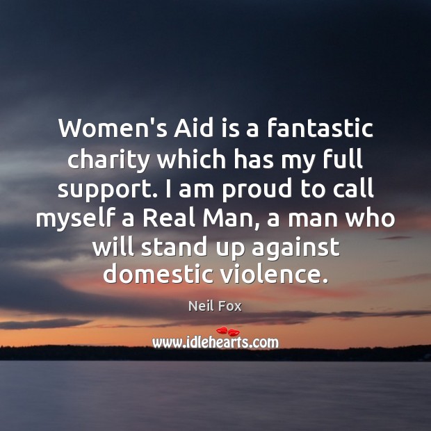 Women’s Aid is a fantastic charity which has my full support. I Image